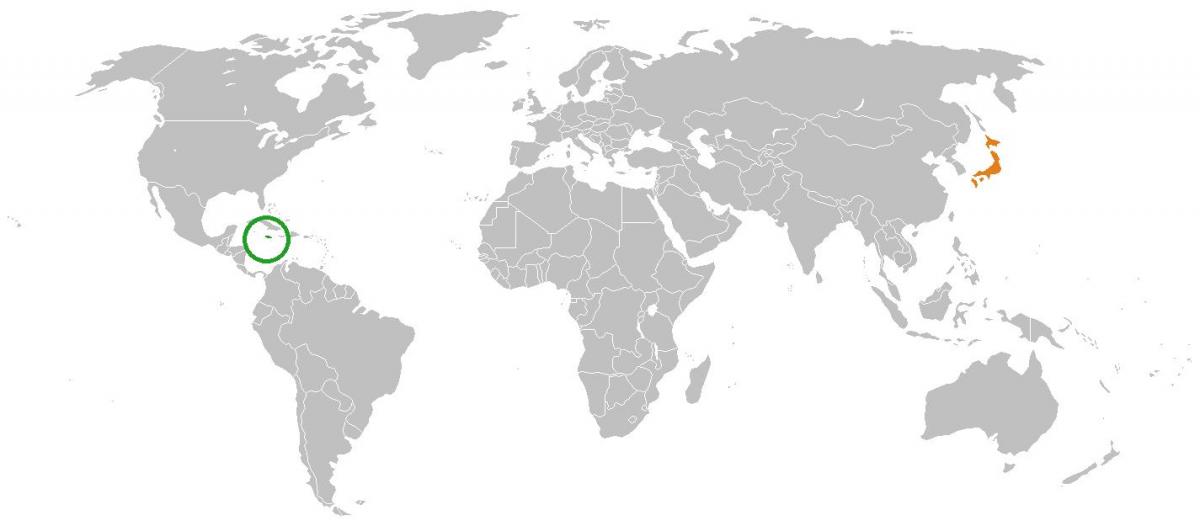 jamaika on maailman kartta