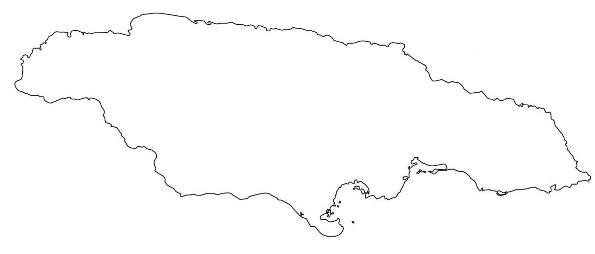 tyhjä kartta jamaika rajojen