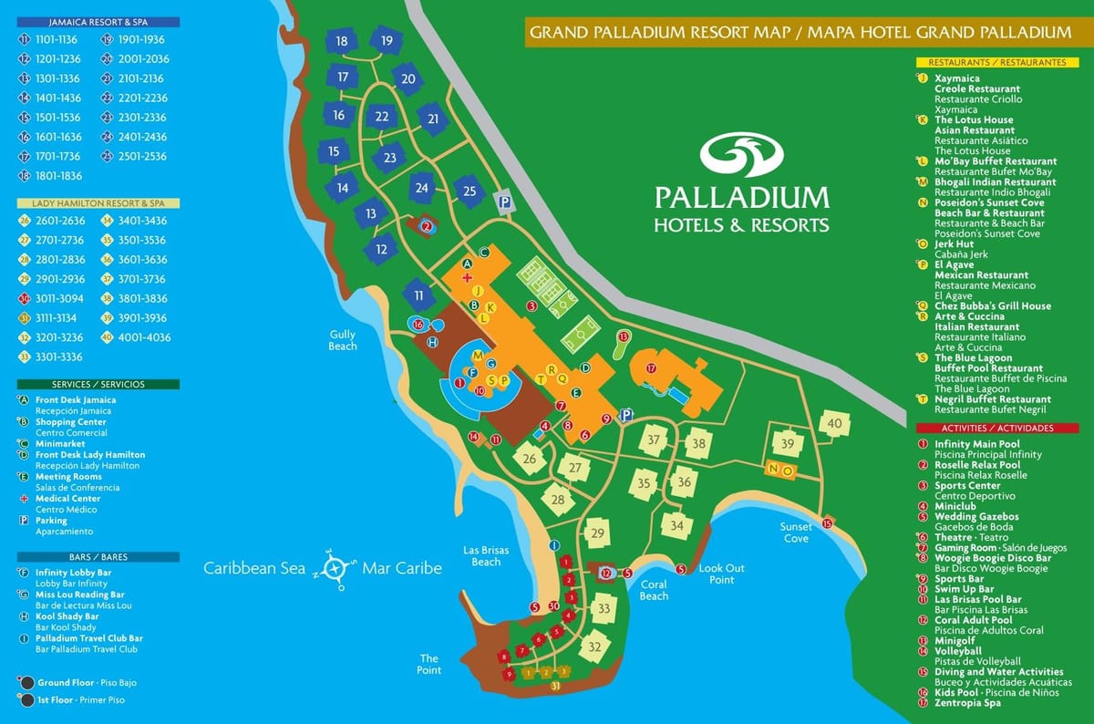 Kartta grand palladium jamaica resort