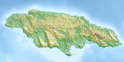3d-kartta jamaika - Kartta 3d-jamaika (Karibian - Amerikka)